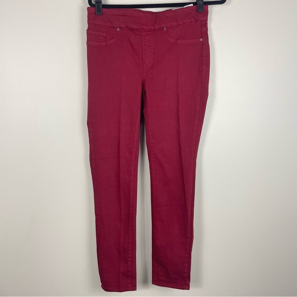 Chico's Pull On Jegging Ankle Womens 6 Tall Pants Stretch Casual Preppy Summer